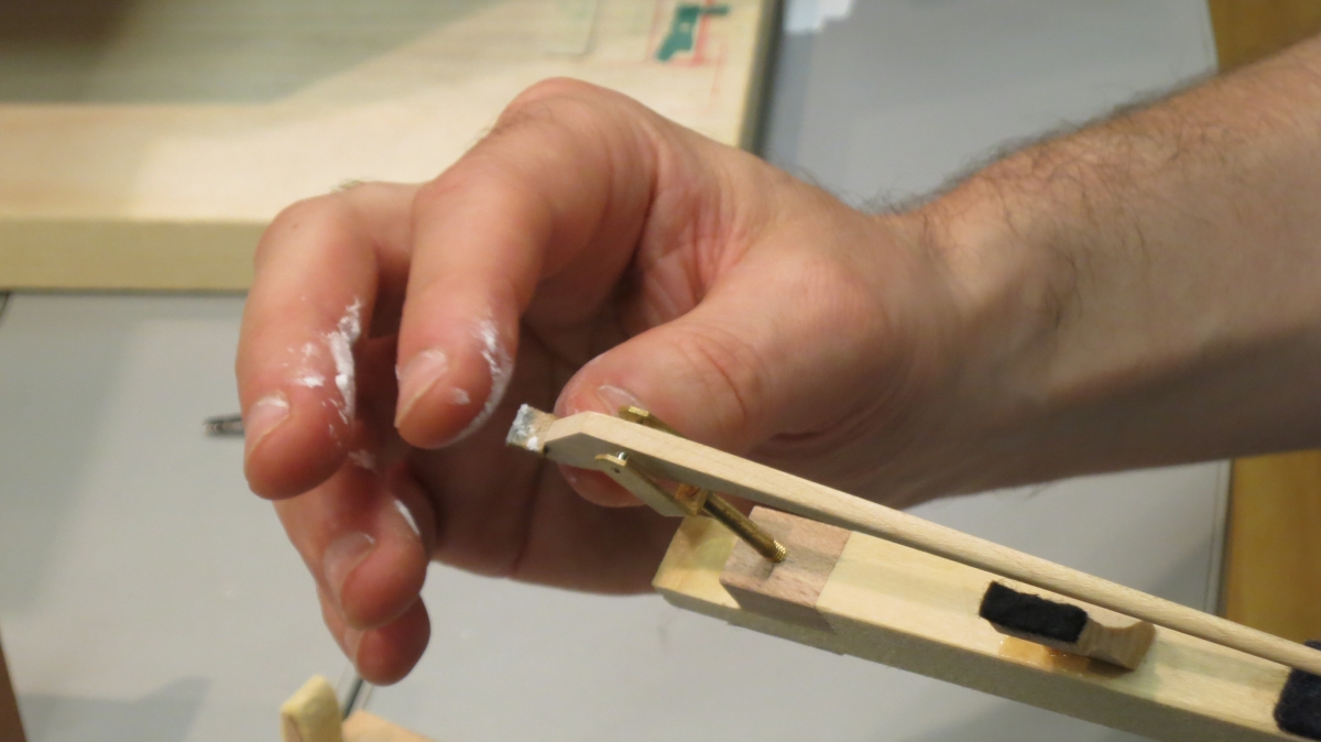 Applying baby powder for smoother motion at escapement  